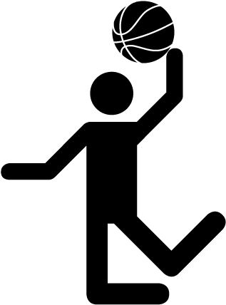 Clip Transparent Free Pictogram To Dunk With Image - Basketball (540x540)