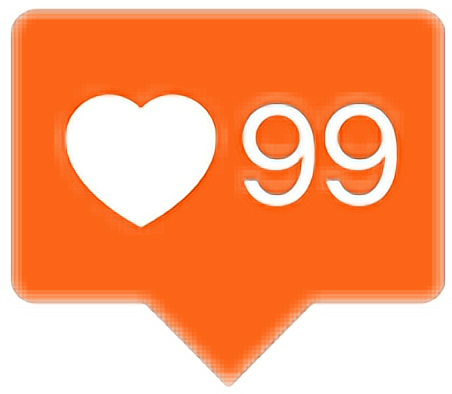 Likes Instagram Heart Png Icon - Instagram Like Notification Png (452x394)