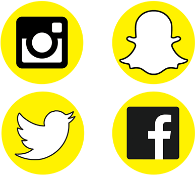 Instagram Clipart Snapchat - Snapchat And Instagram Logos Png (652x367)