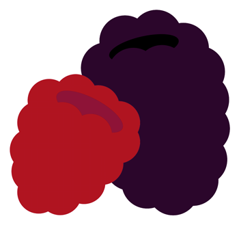 Pots For Raspberries And Blackberries - Illustration (400x374)