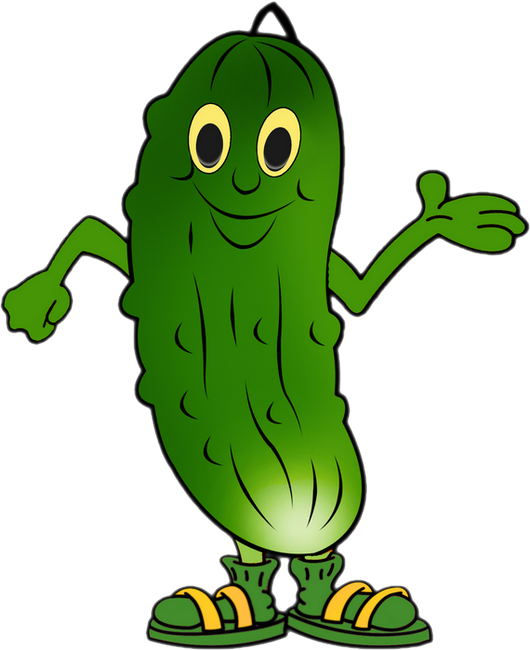 Cornichon Concombre Personnage Dessin Mail Drawing - Bitter Gourd Cartoon (530x650)