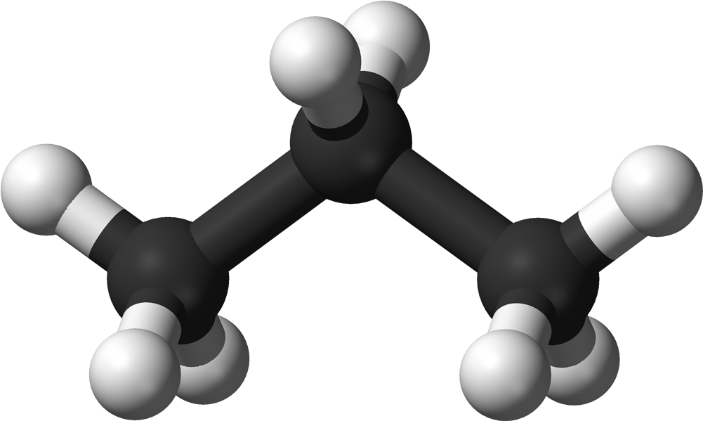 Propane 3d Balls A - Propane Molecule (1100x698)
