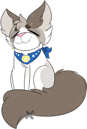 Remember When I Did Some Jewish Pride Animal Designs - Cartoon (500x531)