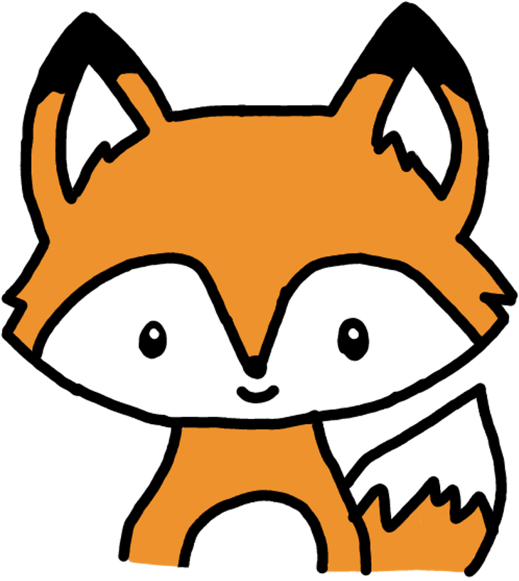Fox Foxi Zorro Animal Animals Cute Kawaii Tierno ♡ - Cartoon