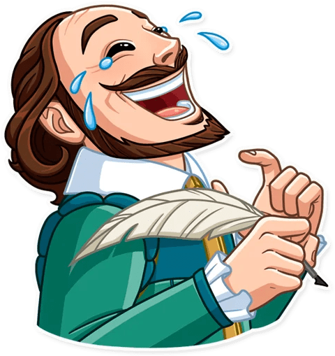 Shakespeare Stickers Pack - Cartoon (512x512)