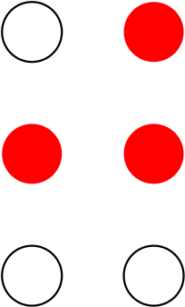 Korean Initial H Braillesvg Wikimedia Commons - Circle (344x480)