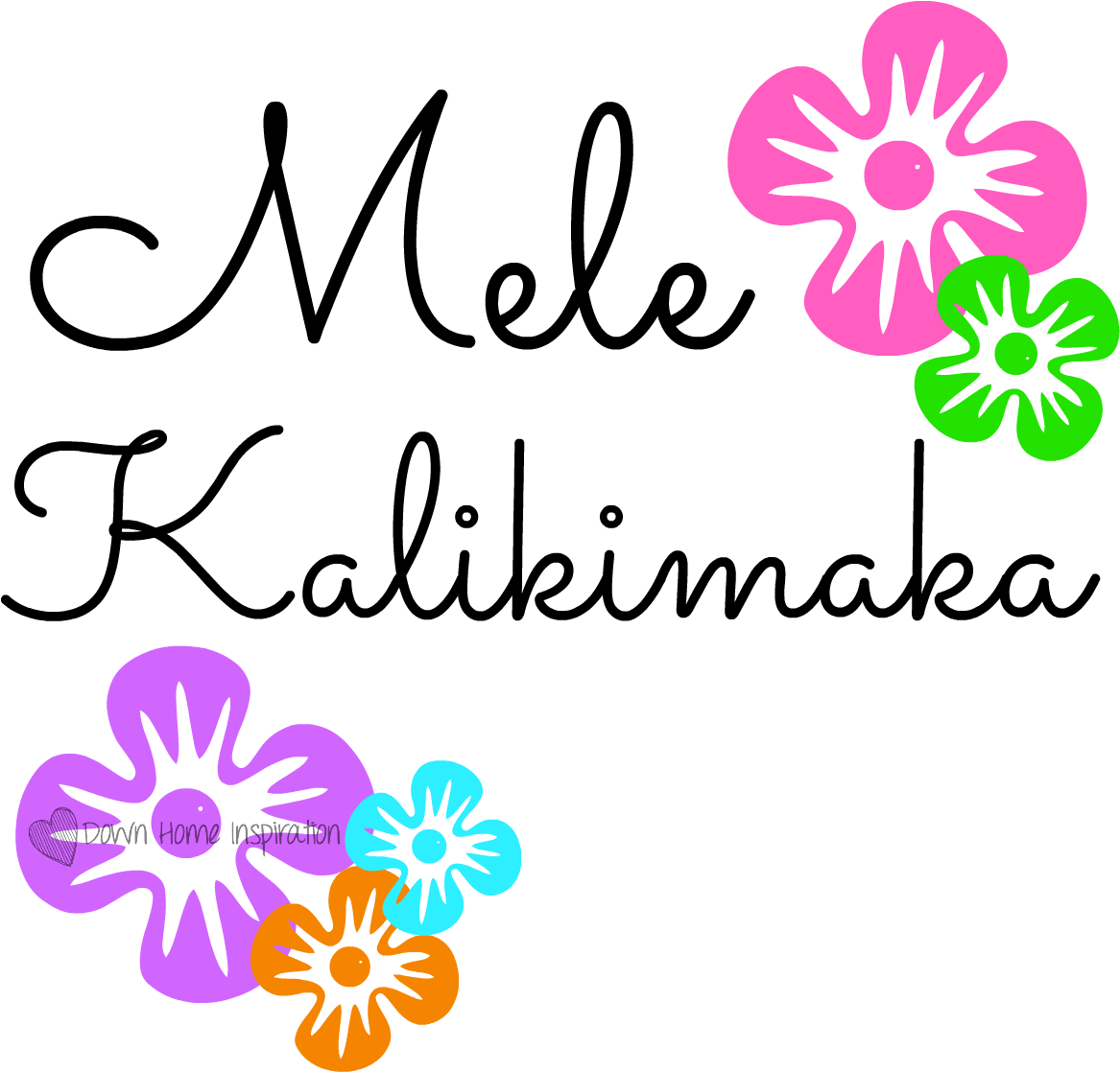 Mele Kalikimaka Clip Art (1200x1800)