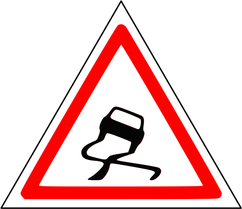 Rosa Parks Clipart - Dangerous Road Clip Art (800x800)