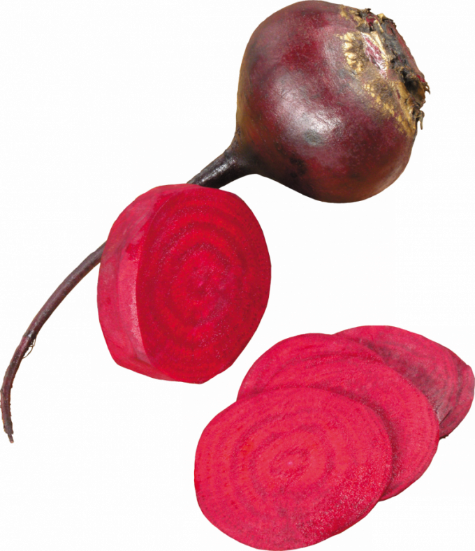 Purple Beet Head Slices - Свекла Png (680x789)