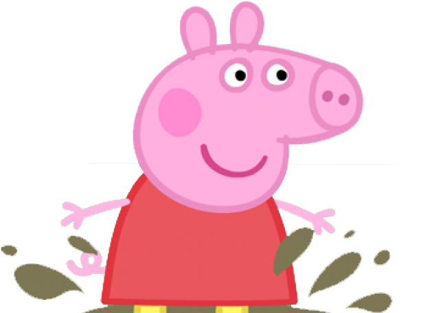 Dirt Clipart Pig Mud - Peppa Pig In Puddles (640x480)