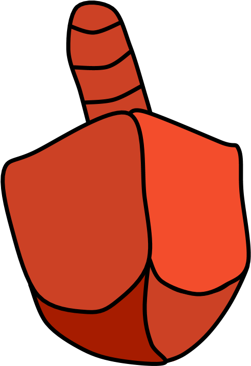 Dreidel, Red, Toy - Dreidel, Red, Toy (816x1056)