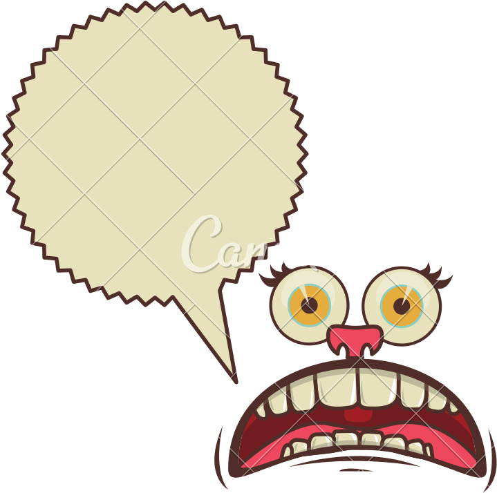 Face Cartoon Gesture With Dialogue Scream Callout - Australia Travel Stickers Png (800x800)