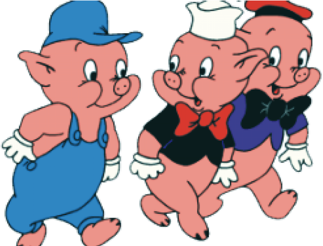 Graphic Freeuse Stock Little Pigs Clipart - 3 Little Pigs Png (640x480)