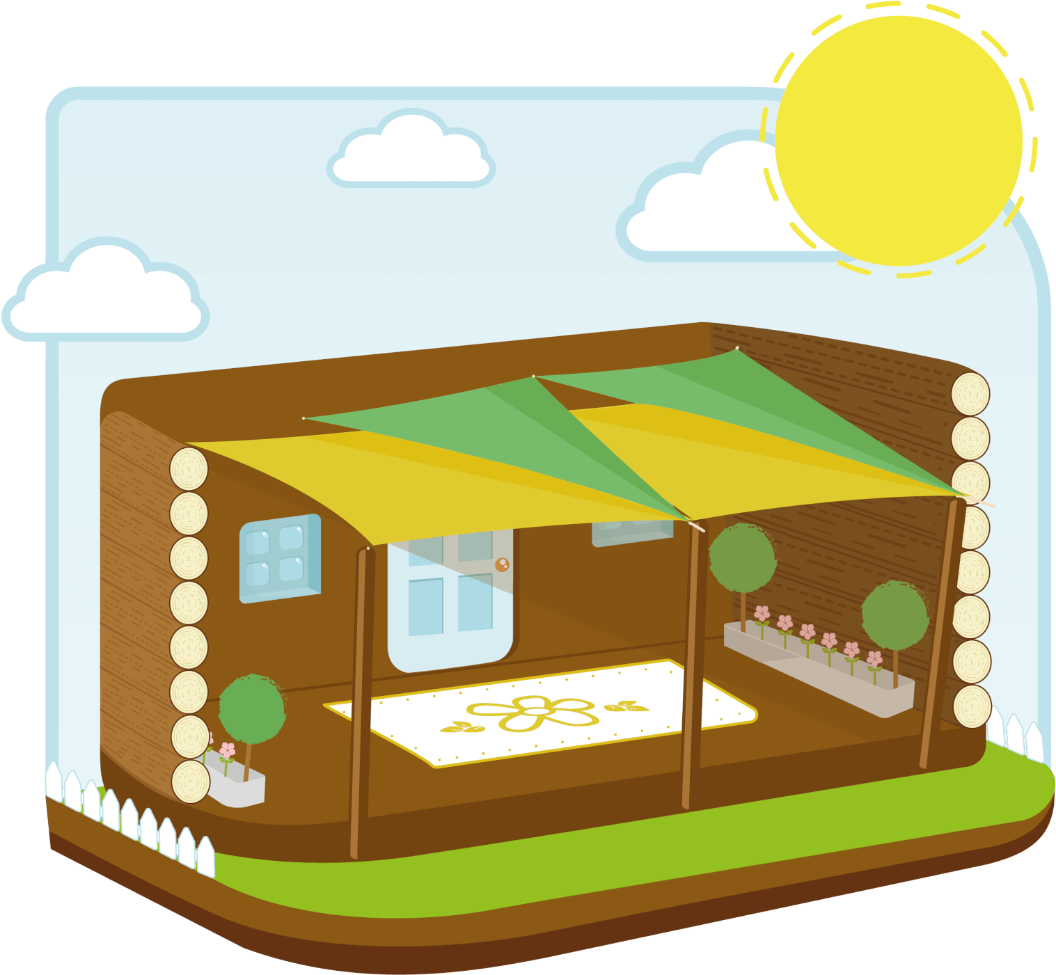 Inspirational Shade Sail Setups - Inspirational Shade Sail Setups (2048x1448)