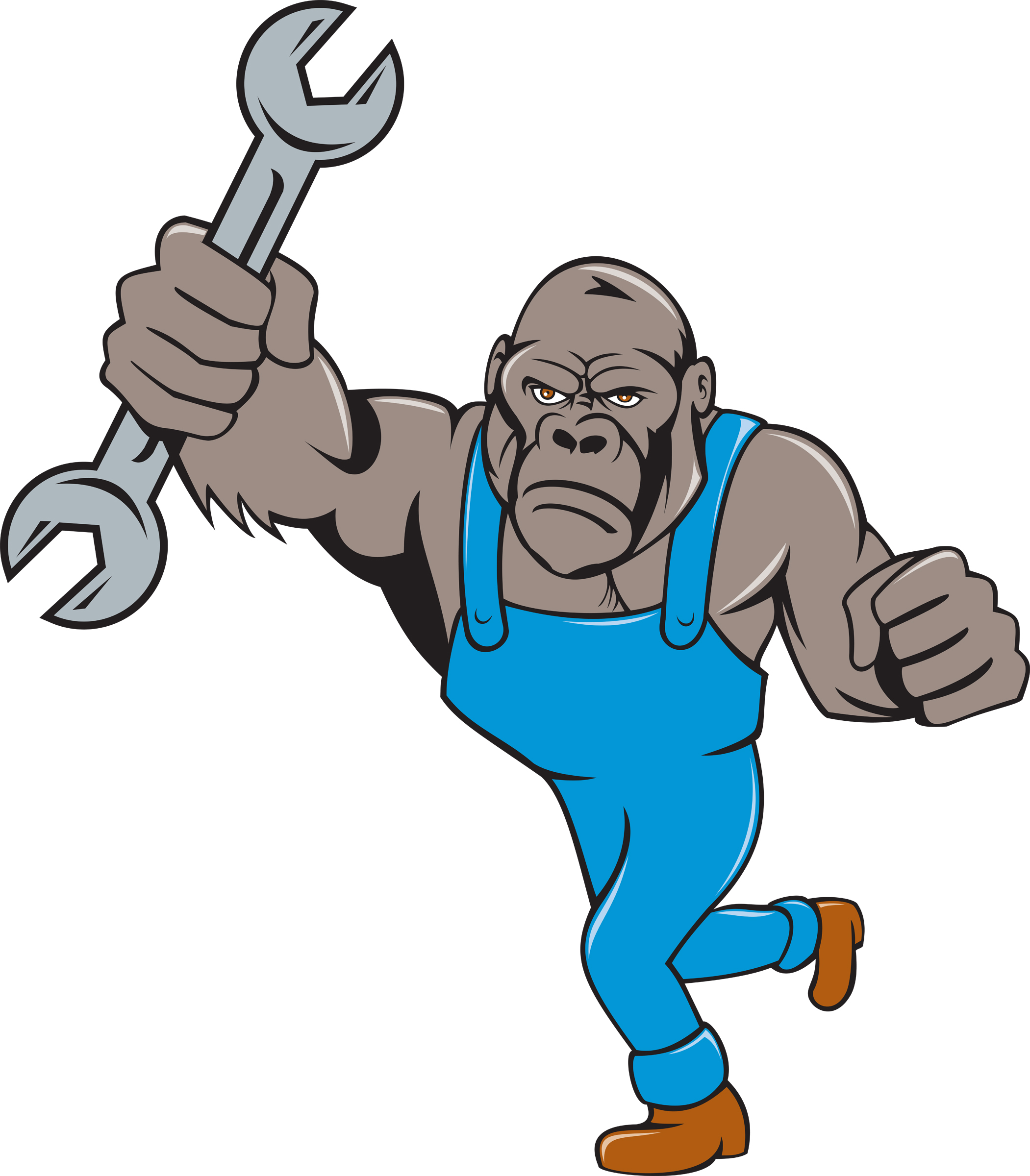 Lemon Law Ty Pinterest - Gorilla With A Wrench (2101x2400)