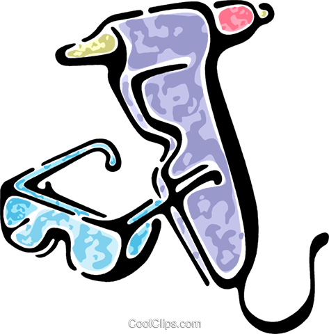 Glue Gun And Goggles Royalty Free Vector Clip Art - Glue Gun And Goggles Royalty Free Vector Clip Art (473x480)
