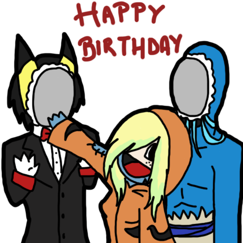 “ An Early Birthday Present For Mrcreepypasta And Creepsmcpasta - Cartoon (500x500)