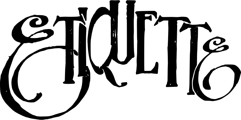 Etiquette Clip Art Png (800x398)