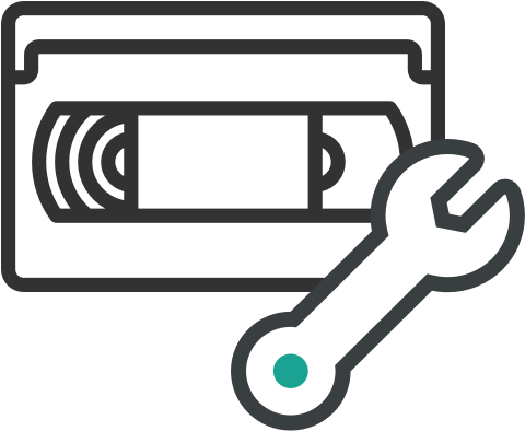 Cvp Professional Video Tape Servicing Repairs - Line Art (630x630)