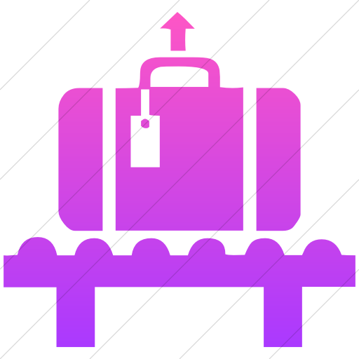 Classica Baggage Claim Icon Simple Ios Pink Gradient - Classica Baggage Claim Icon Simple Ios Pink Gradient (512x512)