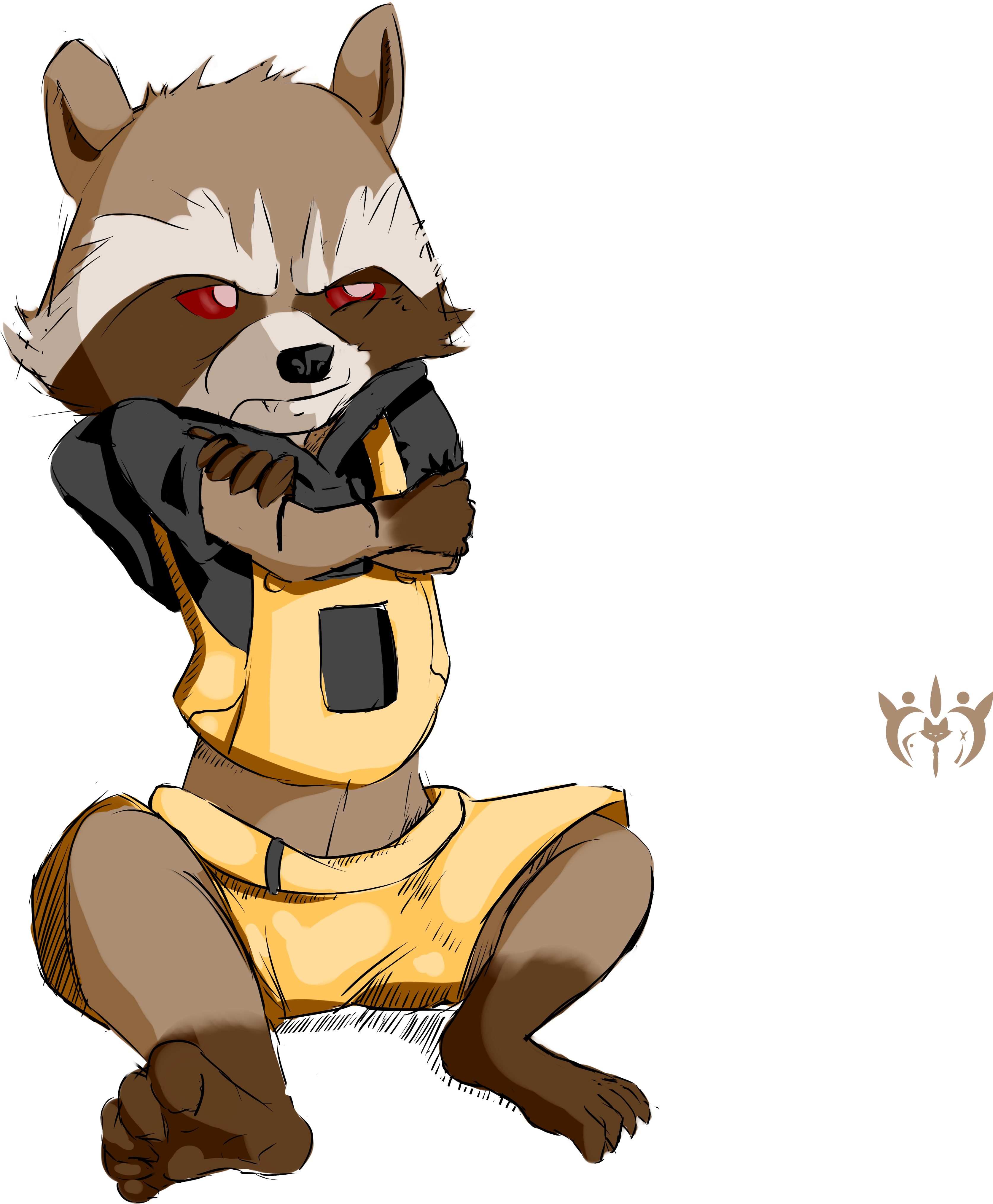 Rocket Raccoon Clipart Rockin - Rocket Raccoon Clipart Rockin (5800x5800)