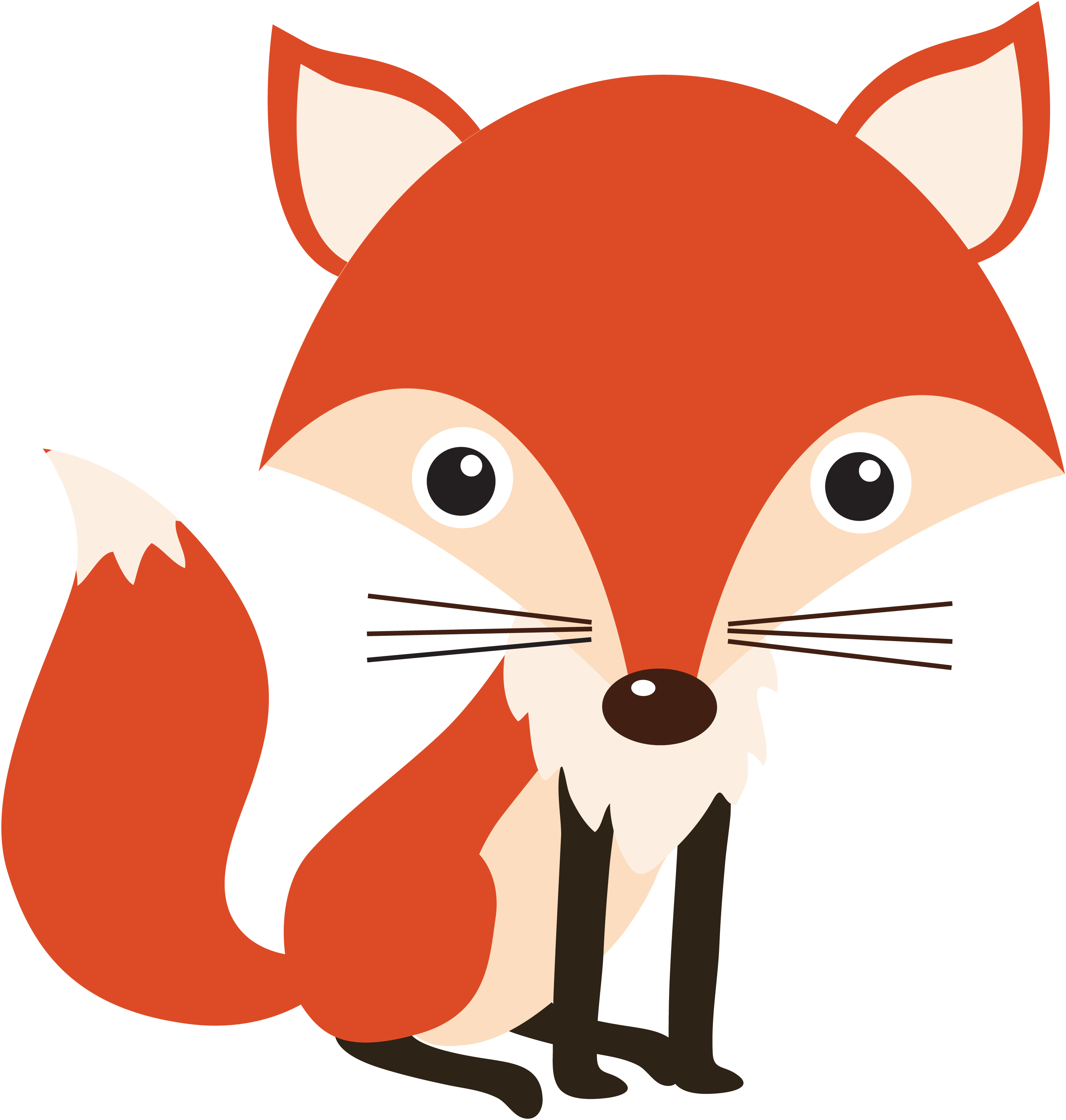Newsletter Friends Sew What Alicia Cute Fox Clip Art - Woodland Baby Shower Fox (3013x3164)