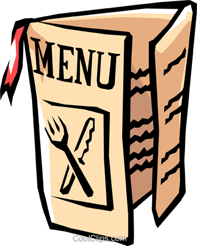 Restaurant Menu Royalty Free Vector Clip Art Illustration - Restaurant Menu Menu Clipart (385x480)