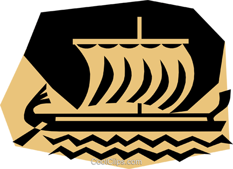 Sailboat Royalty Free Vector Clip Art Illustration - Sailboat Royalty Free Vector Clip Art Illustration (480x347)