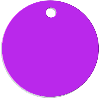 Round Dog Tags Bone Dog Tags Shaped Dog Tags - Coloured Circle Png (450x450)