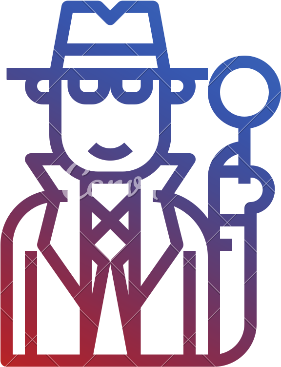 Detective Sherlock Holmes Crime Inspector Icon - Icon (800x800)