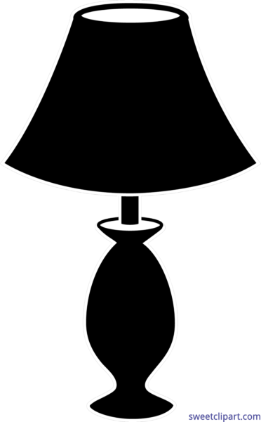 All Archives Page Of Sweet Lamp Ⓒ - Clipart Lamp Black And White (372x600)