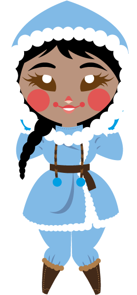 Eskimo Girl By Elementliz - Illustration (642x822)