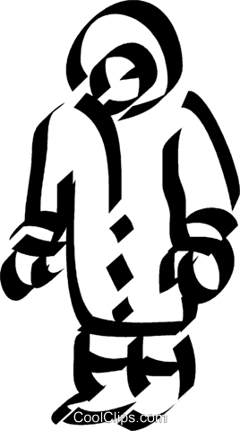 Eskimos Royalty Free Vector Clip Art Illustration - Eskimos Royalty Free Vector Clip Art Illustration (268x480)