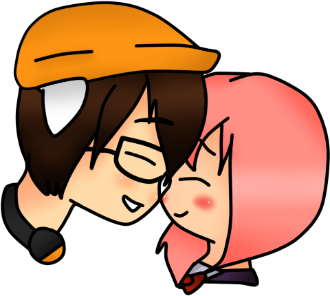 Kiko And Collie Eskimo Kiss By Kiyoko-mesprit - Cartoon (644x493)