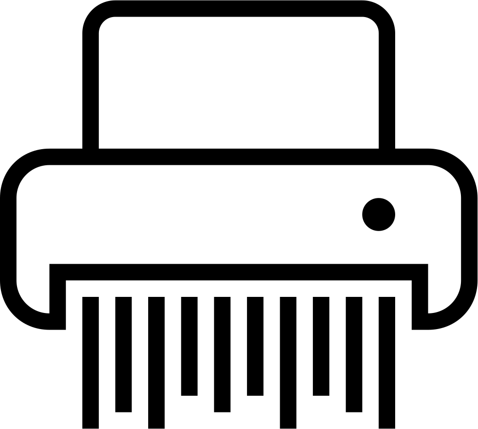 Shredder Outlined Machine Comments - Paper Cutting Machine Icon (981x880)