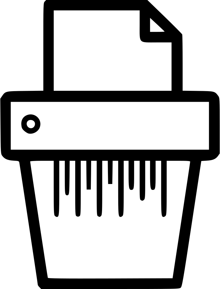 Shredder Comments - Facsimile Icon Png White (746x980)