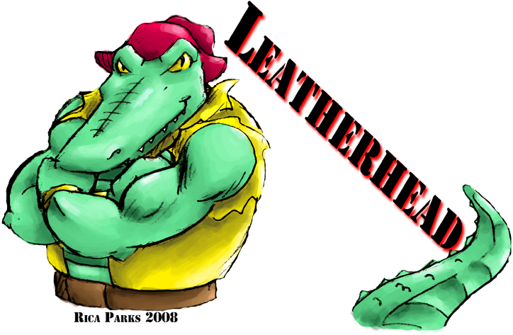 Born Down In The Swamps Of Florida, Leatherhead Was - Cartoon (750x485)