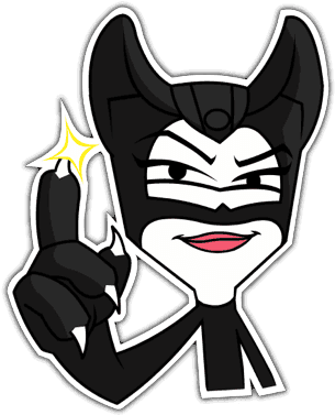 Cat Women And Sherlock Stickers - Cartoon (382x382)