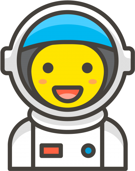 Astronaut Emoji - Icon (866x650)