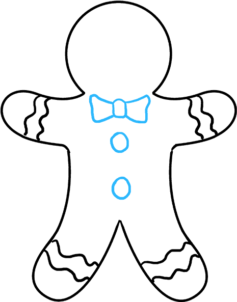 680 X 678 6 - Gingerbread Man To Draw (680x678)