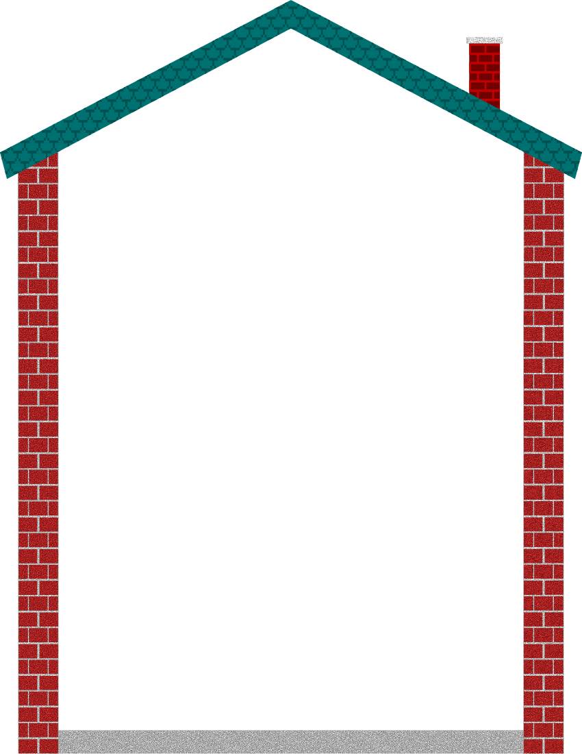 Border Home Clipart Gingerbread House Decorative Borders - Home Border (850x1100)