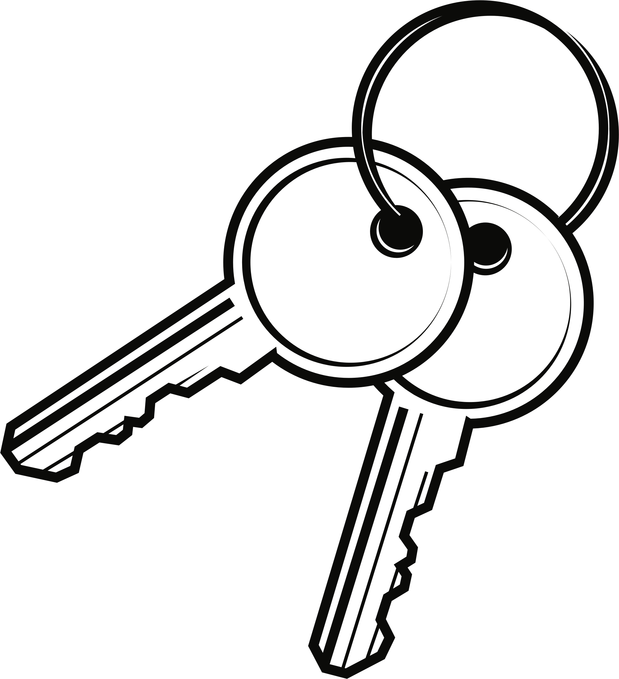 Big Image - Clip Art Picture Of Keys (2168x2378)