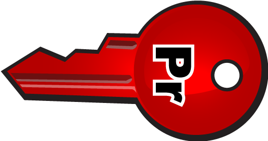 Red Clipart Keys - Private Key Clipart (527x296)