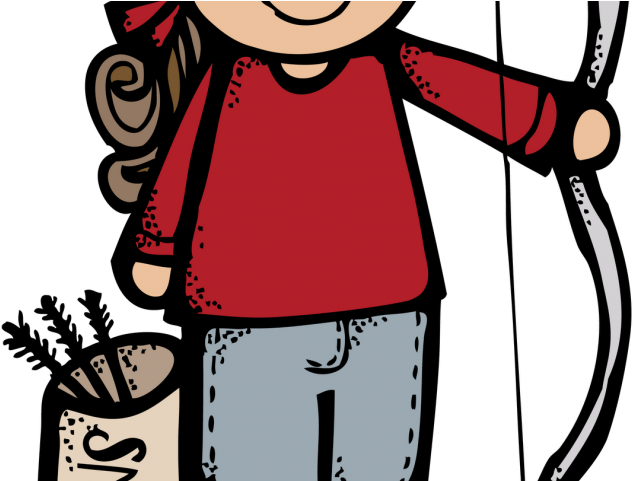Archery Clipart Girl Scout - Melonheadz Camper (640x480)