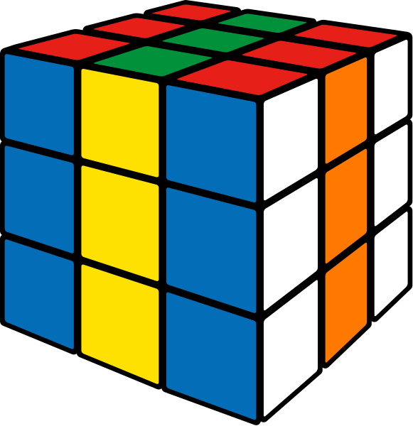 581 X 600 4 - Rubik's Cube Vector Png (581x600)