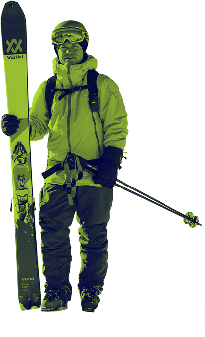 Skiing Clipart Ski Gear - Skiers Png (414x760)