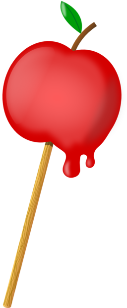 Sugar Coated Apple - Toffee Apple Clip Art (256x619)