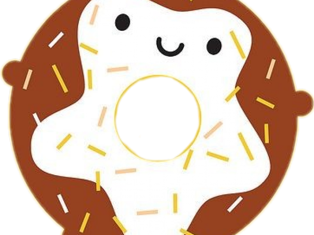 Sugar Clipart Kawaii - Doughnut (640x480)