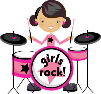 Gifs Linda Lima - Girl Rock Star Clip Art (400x372)