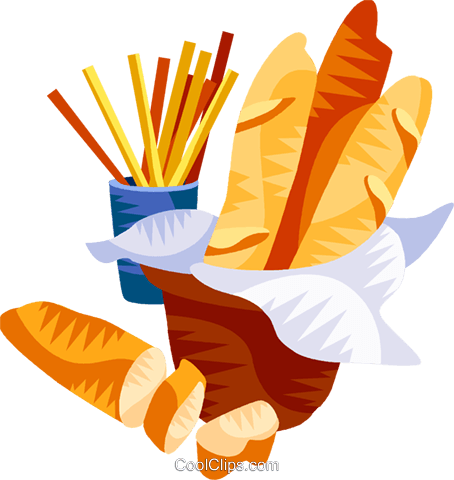 Eu European Cuisine Baguette Royalty Free Vector Clip - Eu European Cuisine Baguette Royalty Free Vector Clip (454x480)